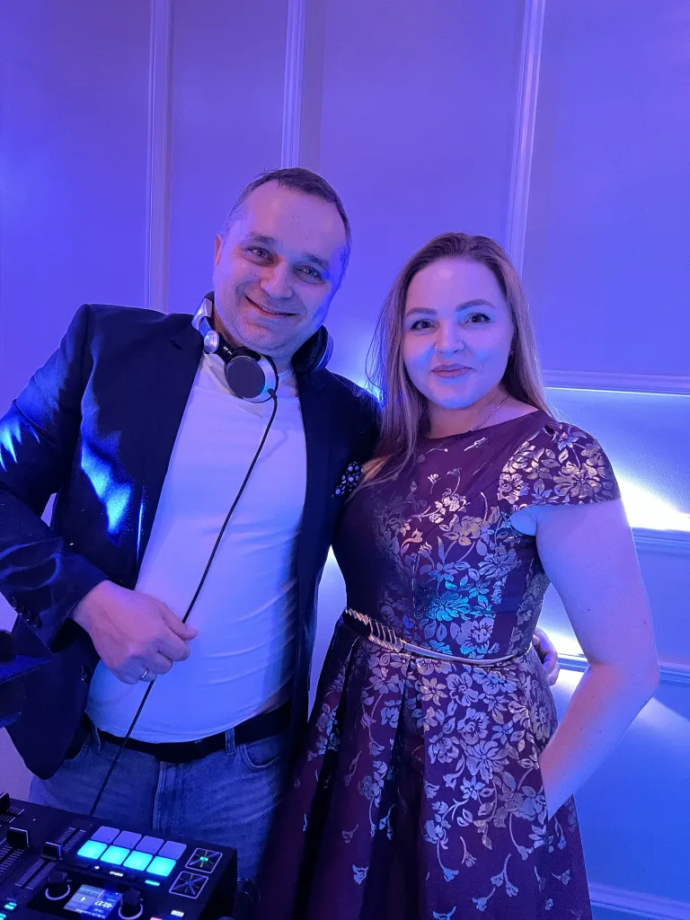 DJ & MC Cola, with Marina, as the Moldavian Wedding Host