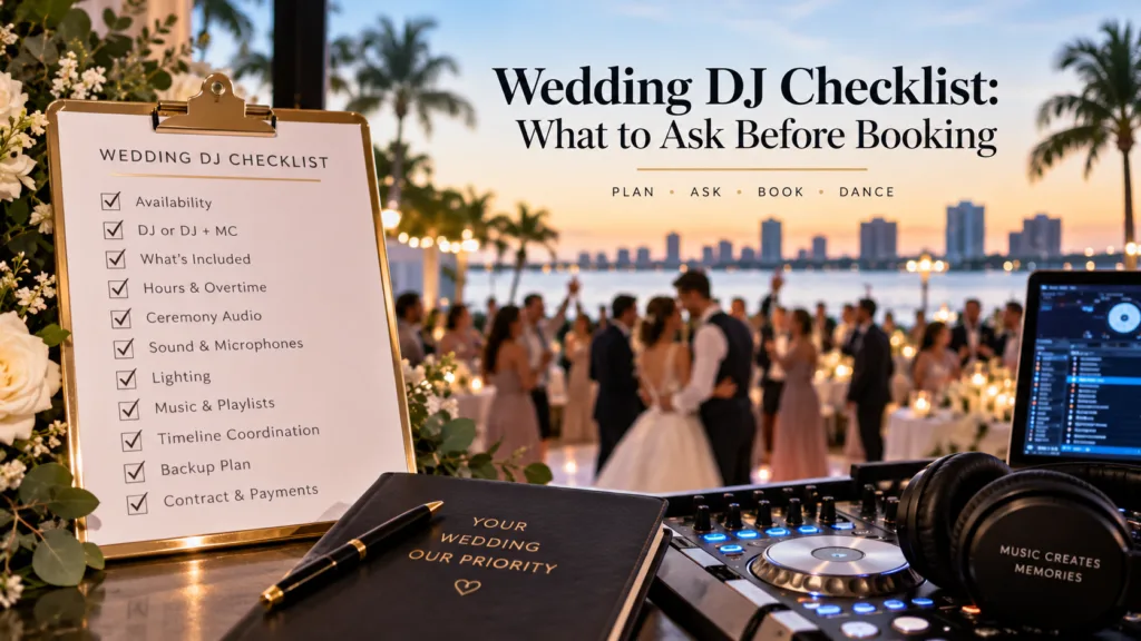 Wedding DJ Checklist: What to Ask Before Booking