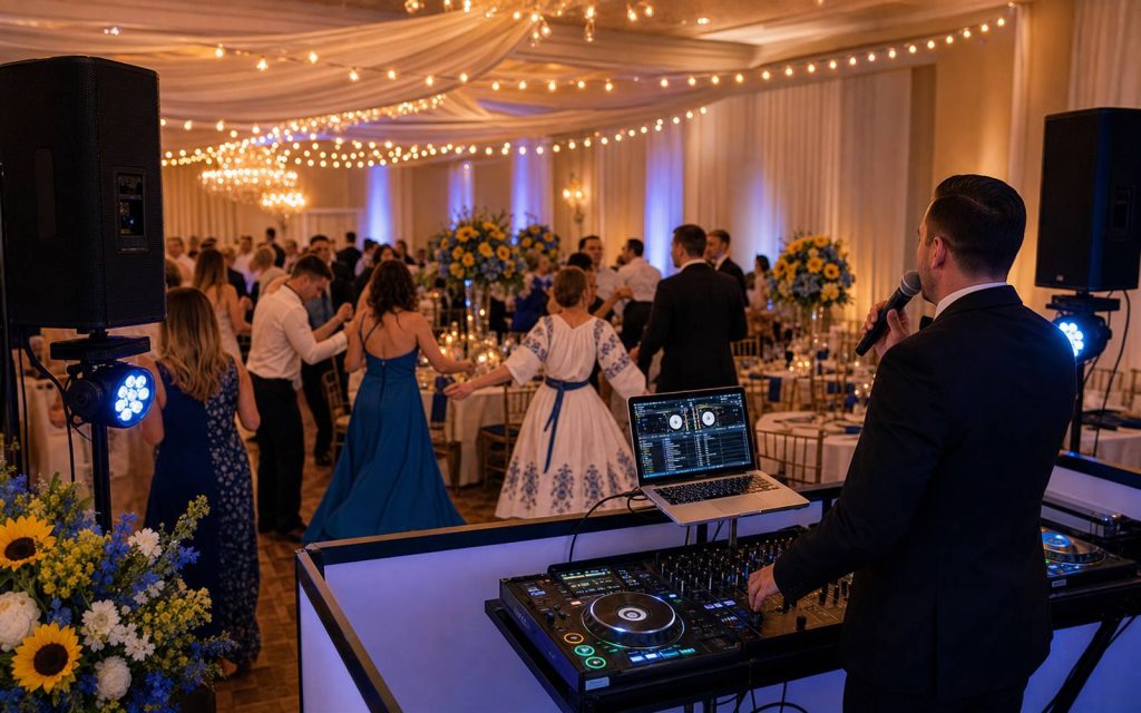 Ukrainian event DJ and MC services for weddings and celebrations in Florida